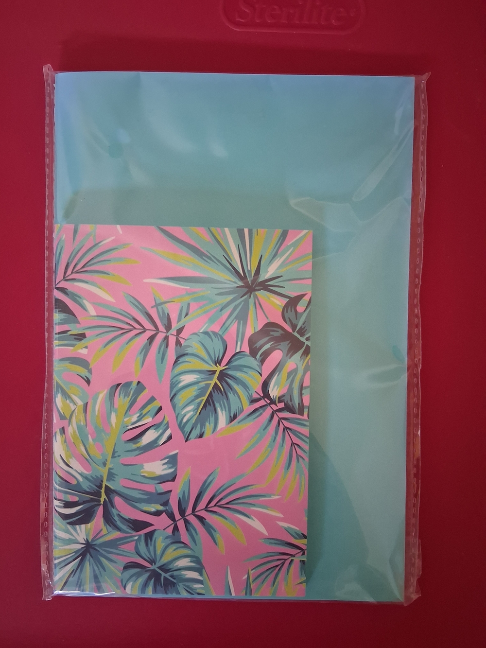 Tropical Pink & Teal Notebooks Set – Stylish Home Office Journal
